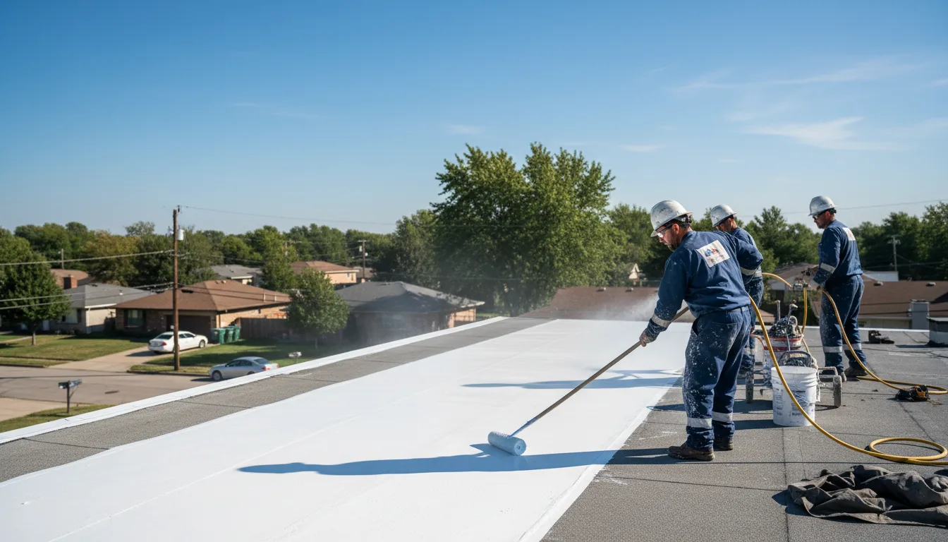Commercial roof coating in Hudson, WI near me
